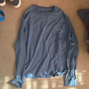 Guy Harvey Blue Long Sleeve Men's Shirt